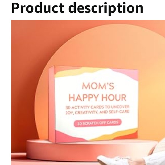 NWT
Mom’s Happy Hour
30 ACTIVITY CARDS TO UNCOVER
JOY, CREATIVITY, AND SELF-CARE - Picture 6 of 6